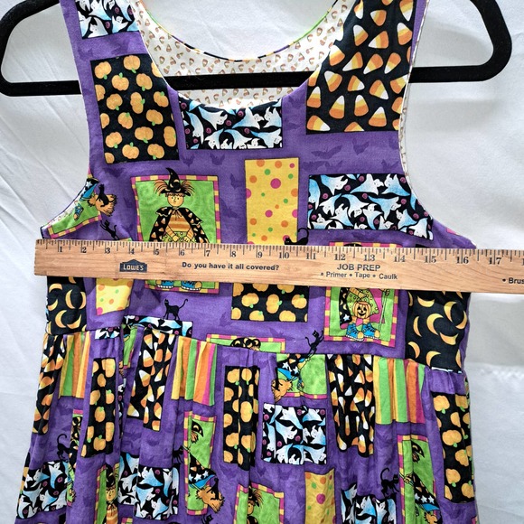 Handmade Girls Halloween Fall Sleeveless Pleated waist dress READ - Picture 4 of 7